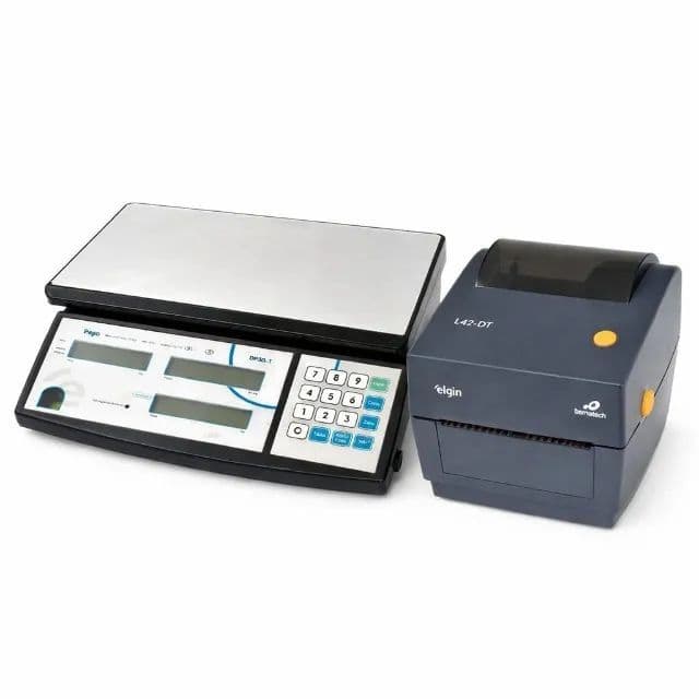 Balança Digital Dp30kg + Impressora Térmica L42 DT Elgin