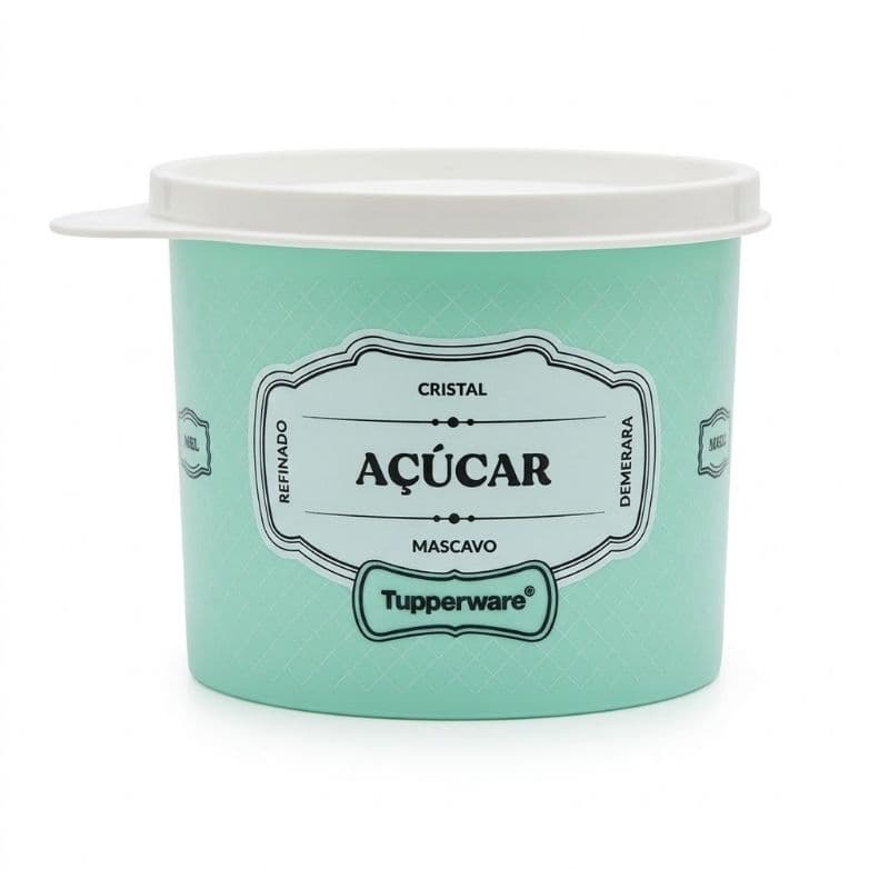 TUPPERWARE POTE ARMAZENAR REDONDINHA AÇÚCAR 500 ML LINHA ESSENCES