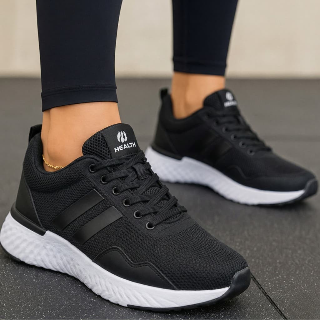Tênis Esportivo Casual Feminino Academia Caminhada Corrida Confortável Respirável Antiderrapante