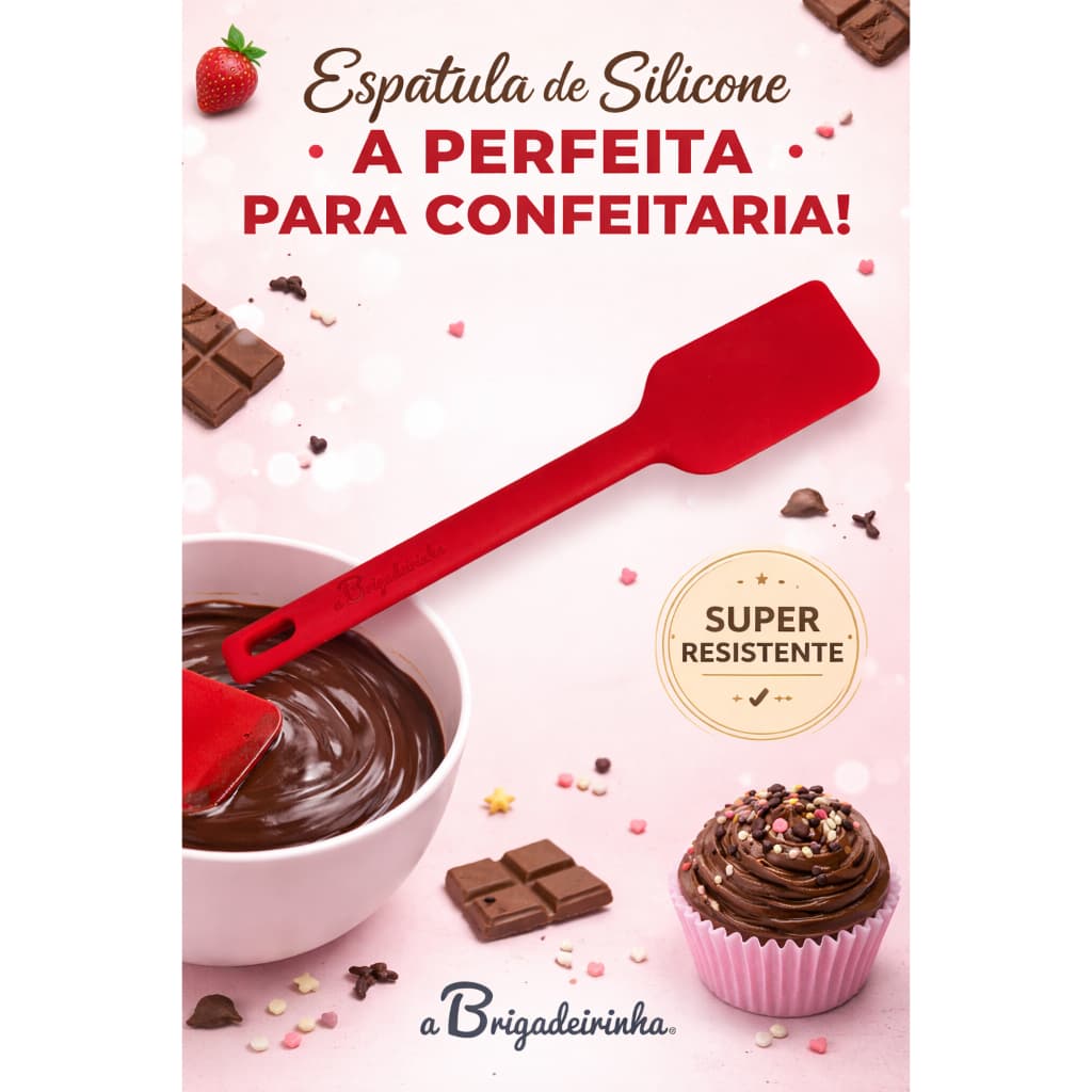Espátula Pão Duro Silicone Premium aBrigadeirinha
