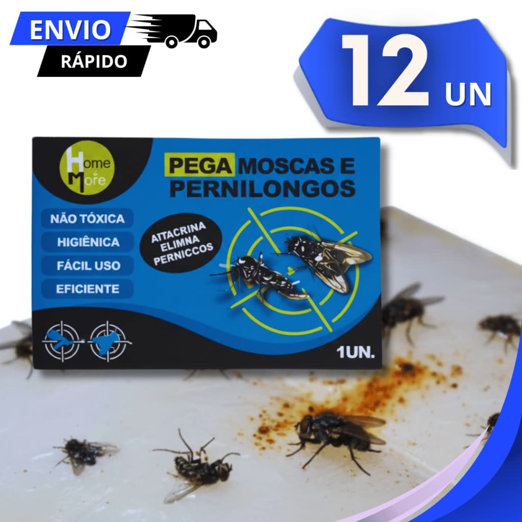 Jogo Adesivos Moscas e Pernilongos Insetos Voadores Rasteiro Sem Cheiro Multiuso Praticidade