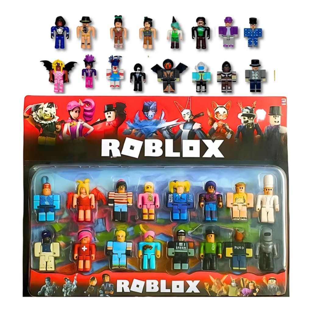 16 Personagens de Roblox Kit Cartelado personalizado