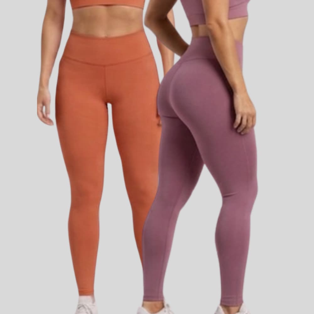 Kit 2 Calça Legging Feminina Suplex Sem Transparência Cintura Alta