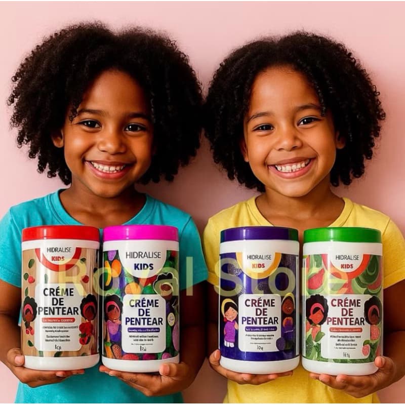 1 POTE De Creme para Pentear 1KG Cachos Sem Frizz Hidralise Brilho Definição Finalizador Cachinhos