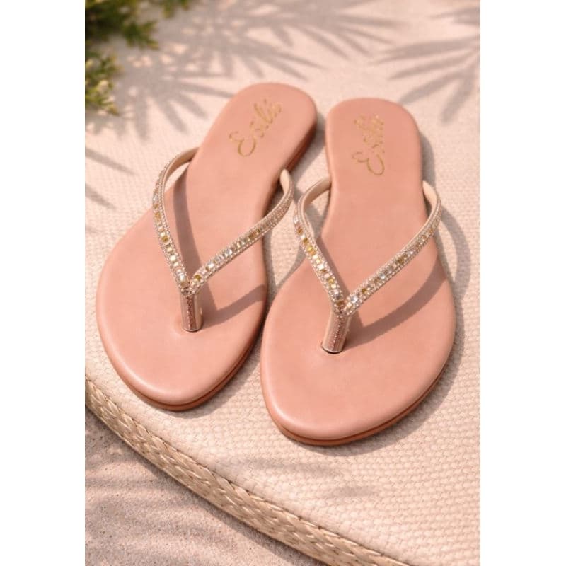 Chinelo Feminino sandália Rasteira TAMANHO ESPECIAL 34 AO 43 com Strass Luxo Confortável Antiderrapante Moda