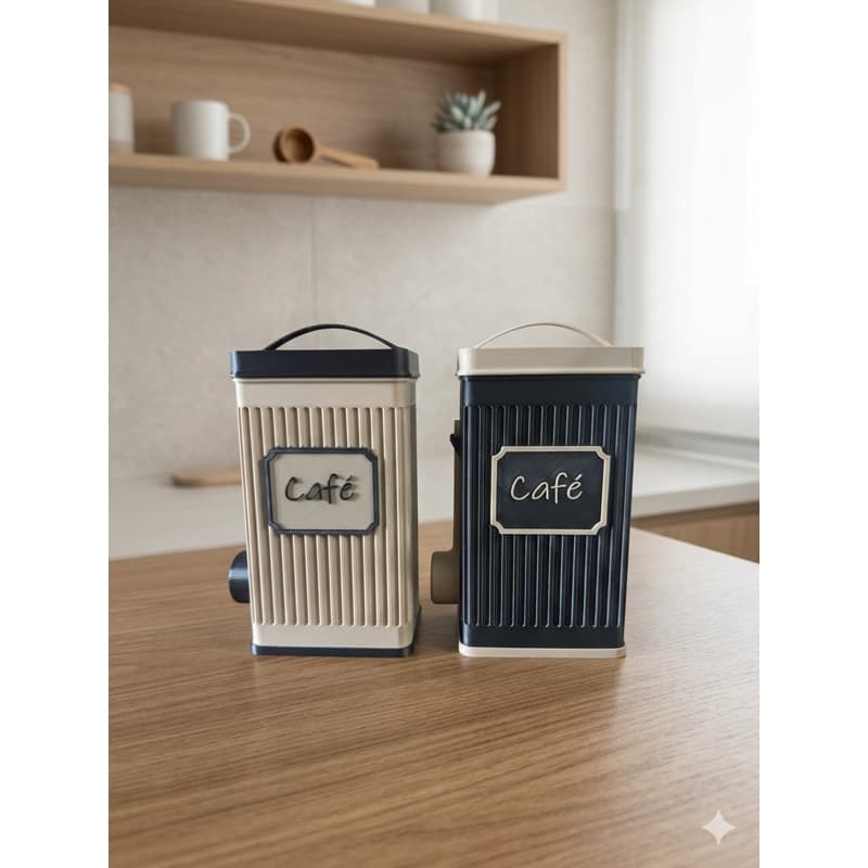 PORTA CAFÉ COM COLHER DOSADORA – ORGANIZAÇÃO, PRATICIDADE E ESTILO