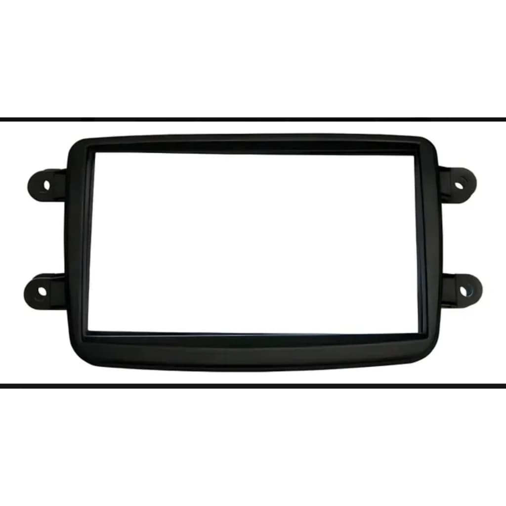 MOLDURA ACABAMENTO 2 DIN 7 DUSTER LOGAN SANDERO OROCH KWID PRETO TEXTURIZADO