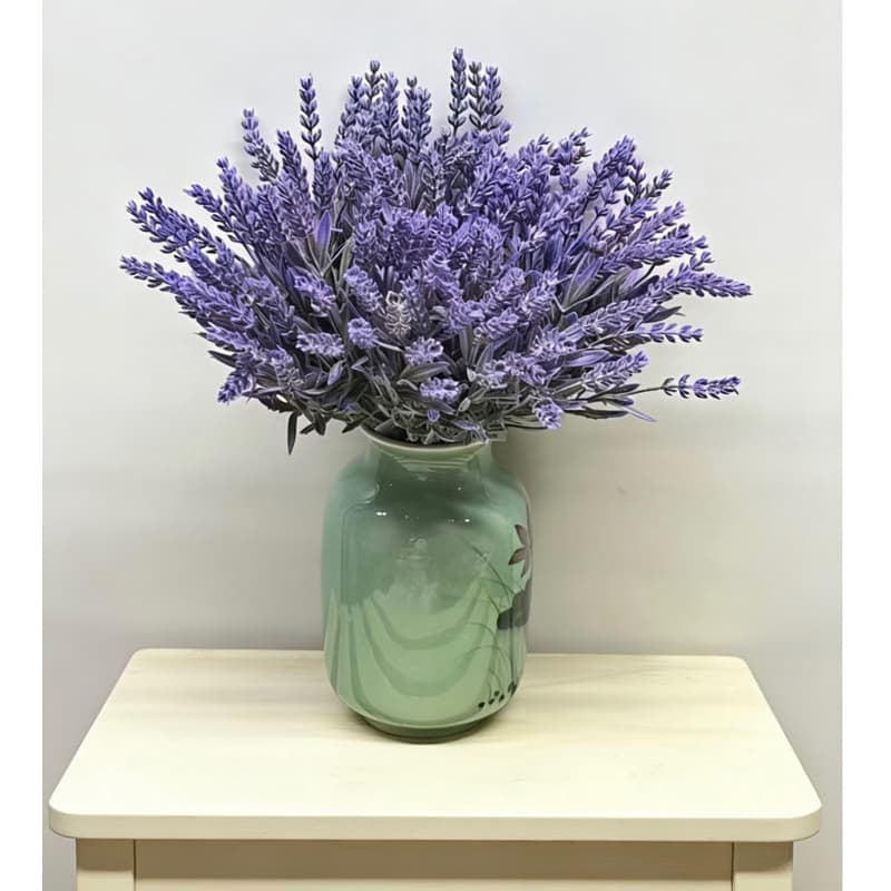 Kit 6 Galhos De Flor Lavanda Artificial Toque Real Decoração sim manutenção