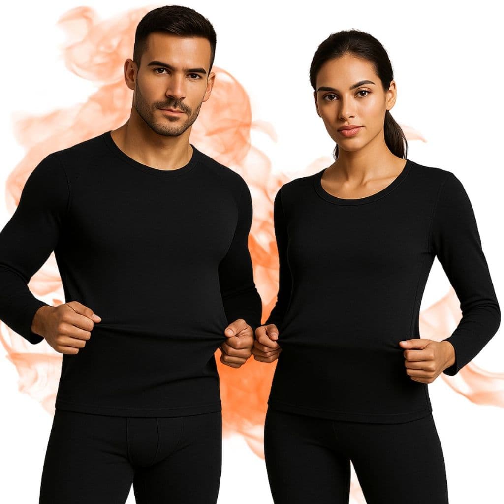 Conjunto Térmico Segunda Pele Flanelado Preto Blusa Calça Inverno Frio Intenso Unissex