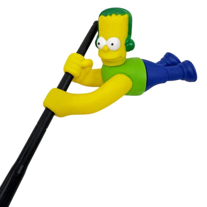 Enfeite De Antena De Carro Bart Simpson Eleição Eleições Brasil Brazil Verde e Amarelo