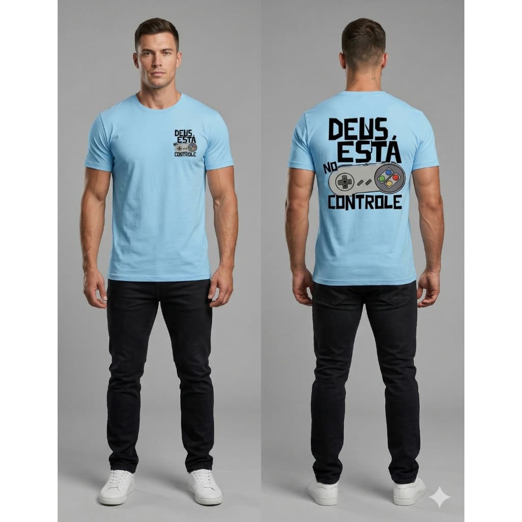 Camiseta Oversized Masculina Streetwear Cristã Gola Canelada Casual Basica