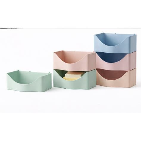 Organizador Modular 3D em PLA Kit 4 Nichos Empilháveis Porta Objetos Escritório Decoração