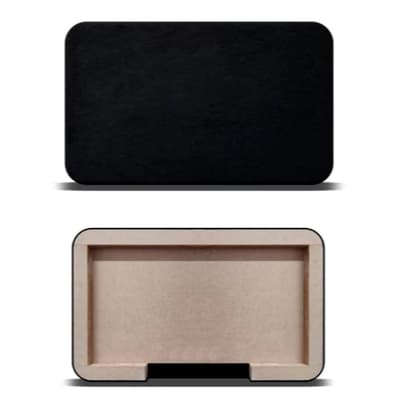 Painel Módulo De Porta Para Som Automotivo Com Passagem Para Cabos 60x40 cm - Preto