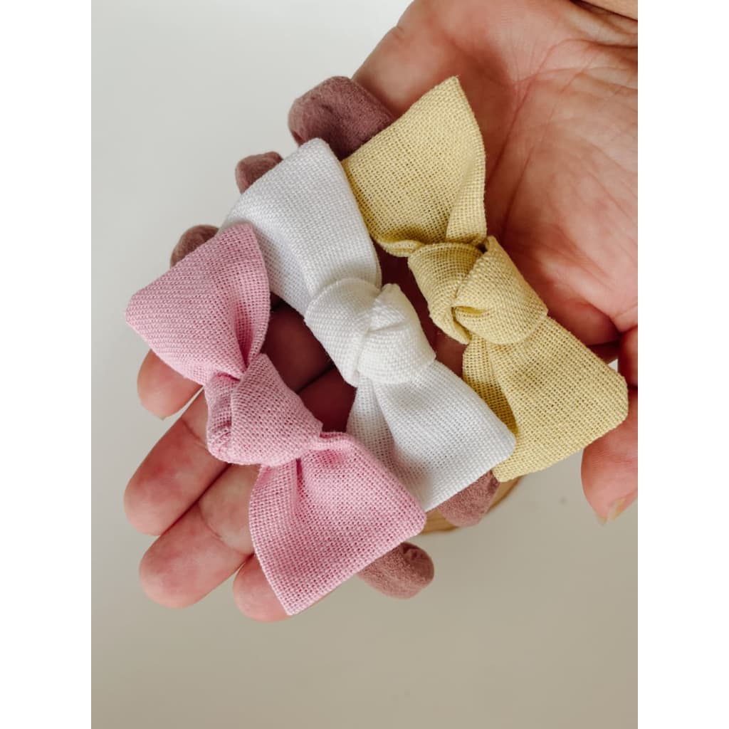 Laço Isa Nozinho - Laço minimalista- Laço de cabelo- Laço infantil- faixinha bebe