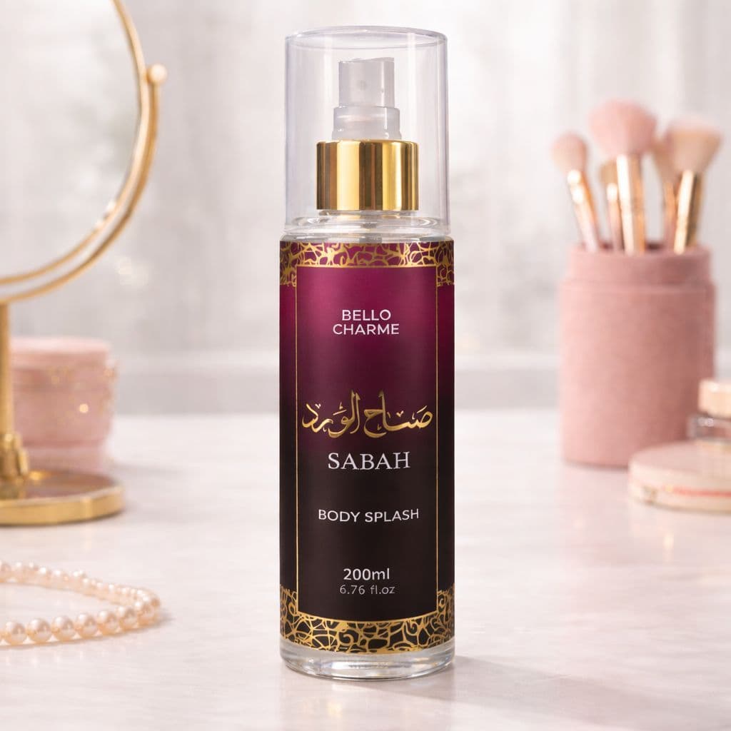 Body Splash Árabe SABAH Feminino 200ml - Bello Chame