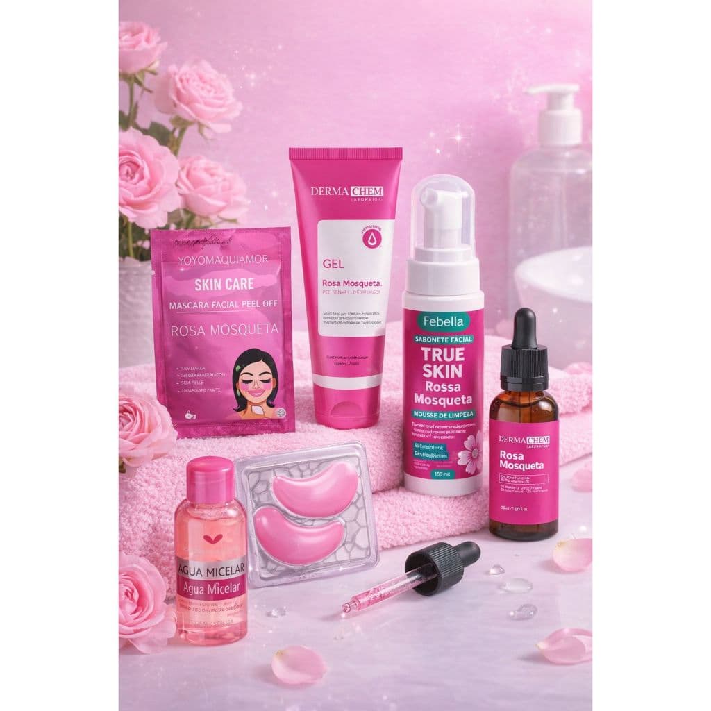 Kit Skin care Limpeza de pele Rosa Mosqueta Cuidados com a pele