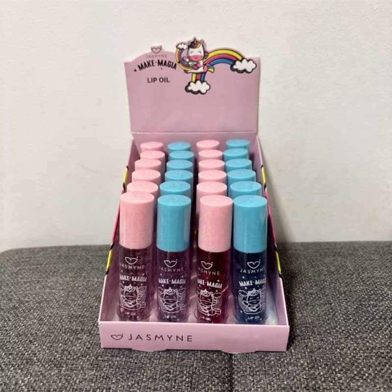 Confira Óleo labial Make Magia JASMYNE gloss labial transparente JS18028 TIPO A