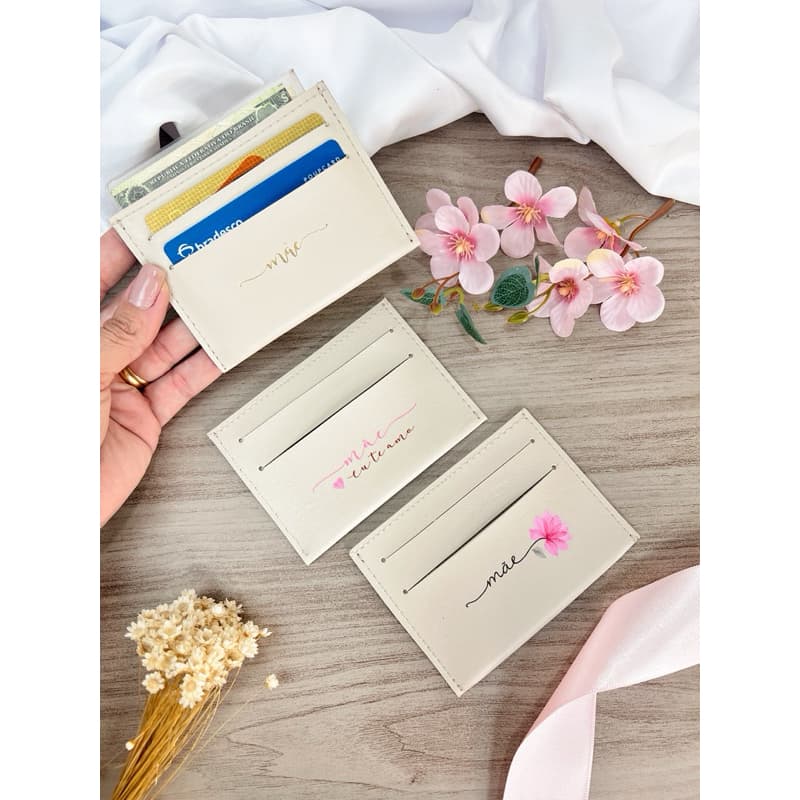 Porta Cartão Personalizado ATACADO Kit com 10 Unidades - Personalize com nomes / Logotipo ou Madrinhas Casamento