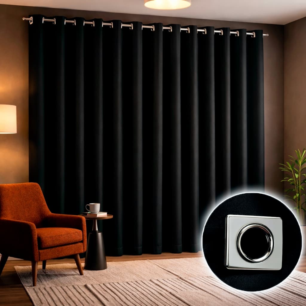 Cortina para Sala Blackout 2,80m X 2,30m Tecido Grosso Corta Luz Quarto Blecaute Porta Balcão Janela