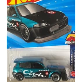 Carrinho miniatura Hot Wheels Honda Civic Custom Personnalisé - Lote F 2026 NÃO É STH