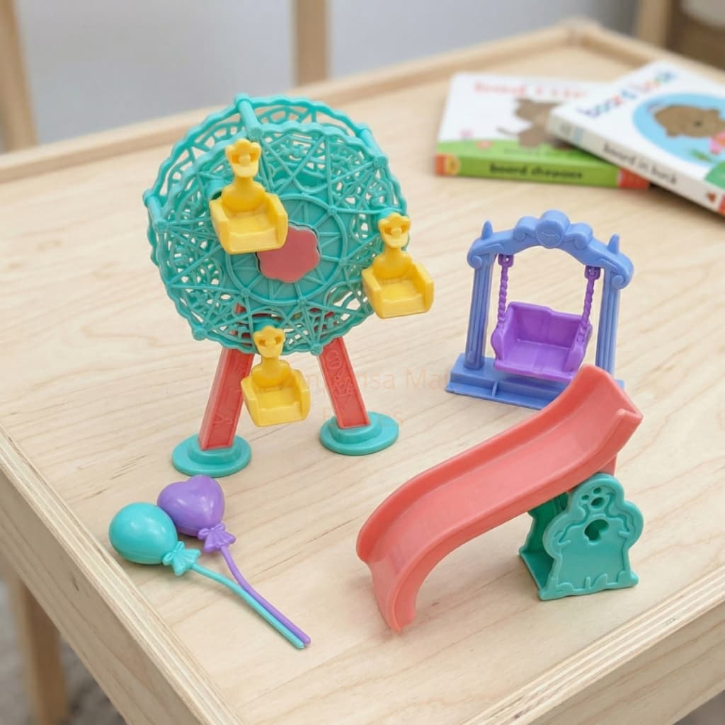 Brinquedo Parque Diversões Infantil Roda‑Gigante Escorrega e Balança