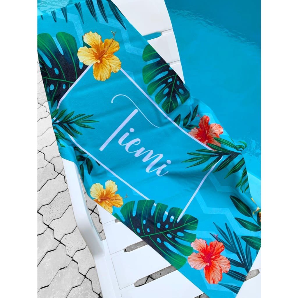Toalha de Praia Personalizada - Jardim Secreto