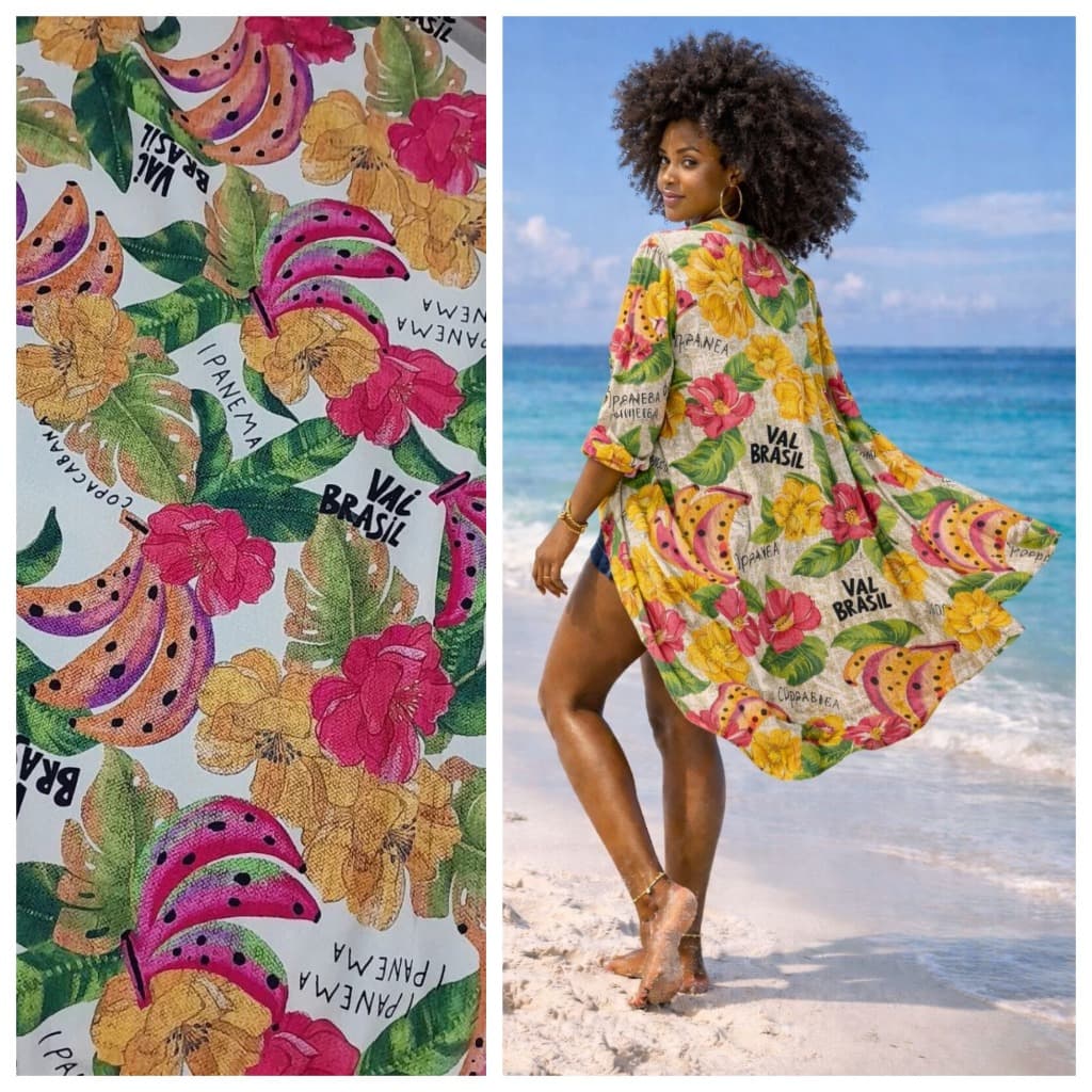 TECIDO CREPINHO IPANEMA PARA CONFECÇÃO DE VESTIDOS, SAIAS, BLUSAS, ETC.