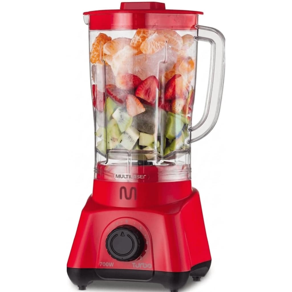 Liquidificador Turbo 2,3L 3 Velocidades 700W Vermelho Multi - 110V