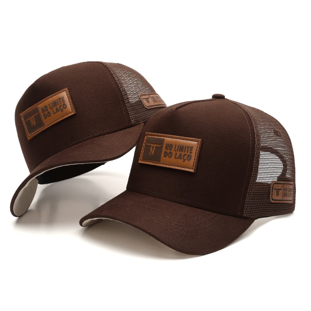Boné Agro Country Estilo Rústico Trucker Unissex Telinha Aba Curva Ajustável Limite Do Laço
