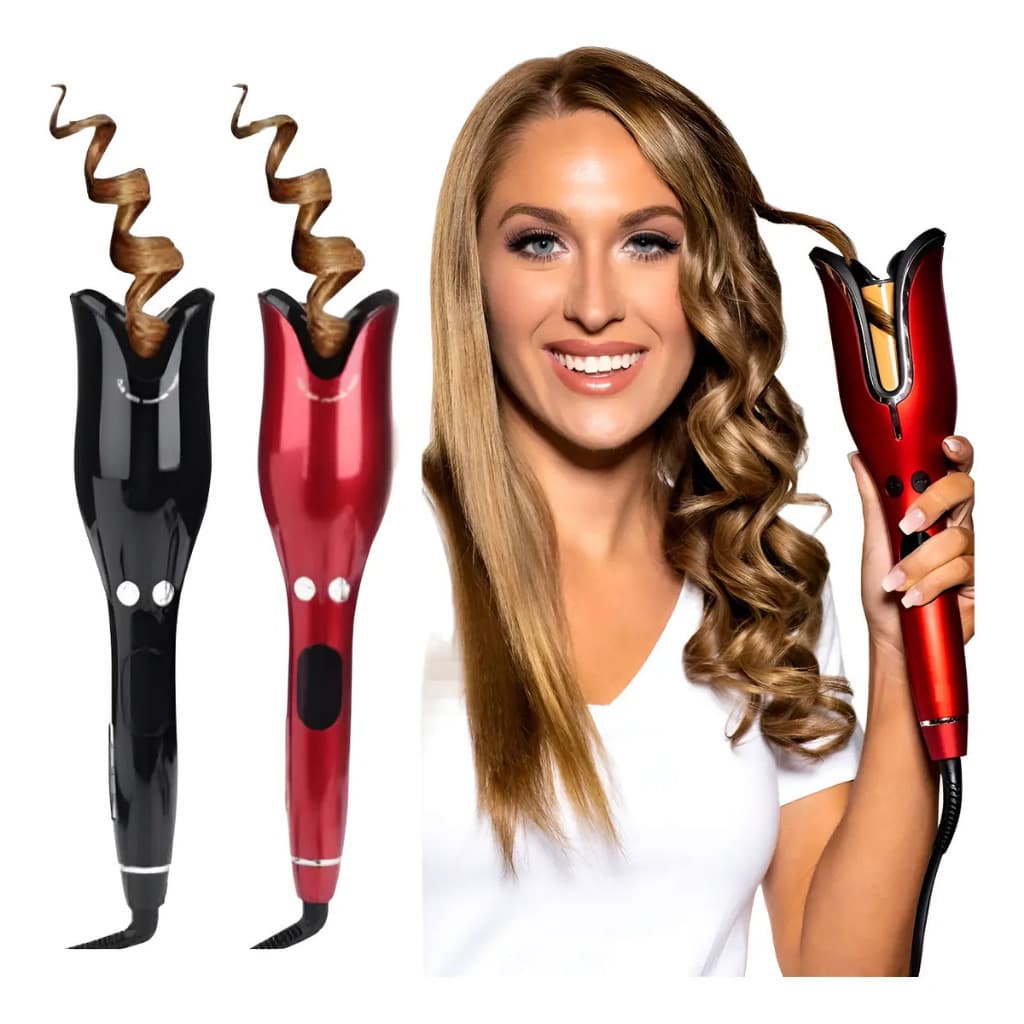 Modelador de Cachos Automático Profissional Bivolt – Cacheador Elétrico LCD, Cachos Perfeitos Rápido e Fácil
