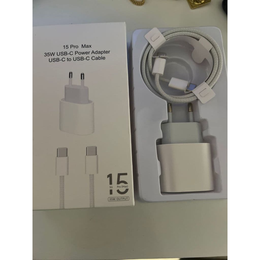 carregador tipo C turbo 1 m 35w tipo c para iphone 15 16 17 pro max