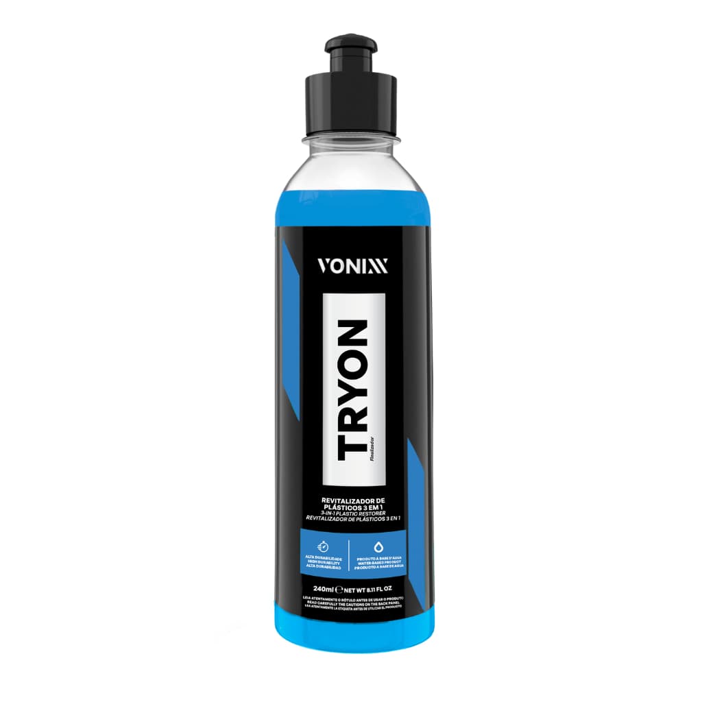 TRYON VONIXX 240ML RESTAURADOR DE PLÁSTICOS E BORRACHAS SI02 PROTEÇÃO DURADOURA