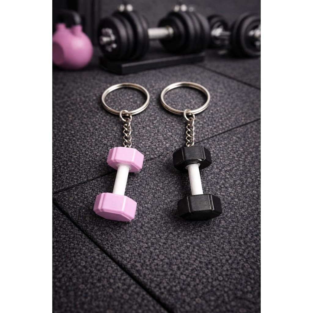 Chaveiro Fitness 3D Personalizado – Mini Halter Academia 💪 Chaveiro Musculação Criativo Presente Personalizado Nome Alta