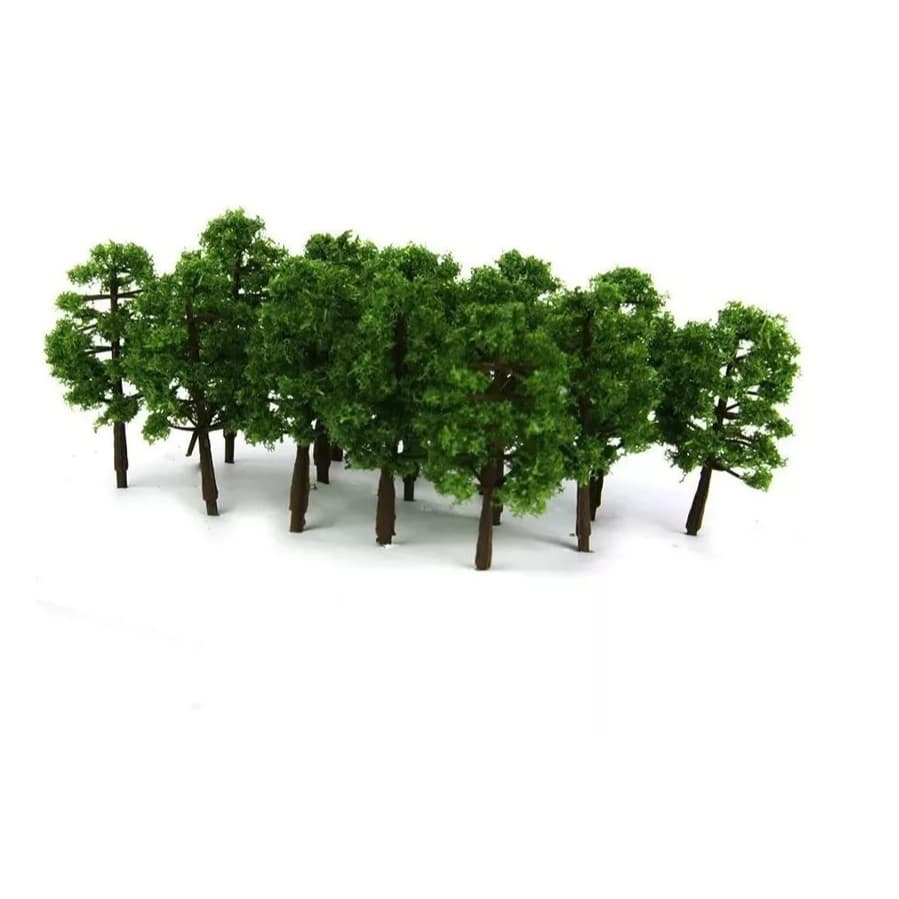 Kit 10 Miniaturas Árvores Maquete 7cm Arbustos Ferromodelismo Terrário