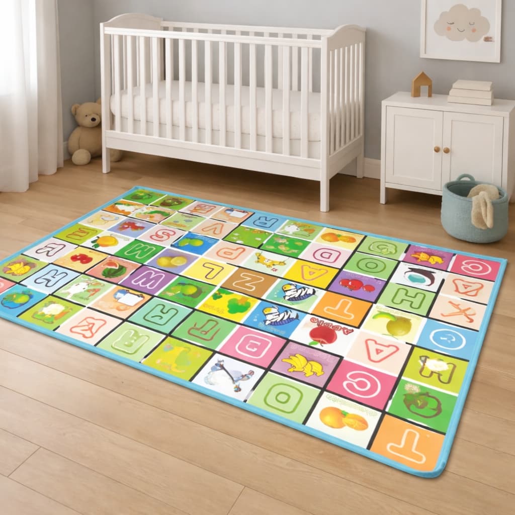 Tapete Térmico Infantil Bebe Estampas Atividades Educativo Tapetinho Lavável Colorido Gigante