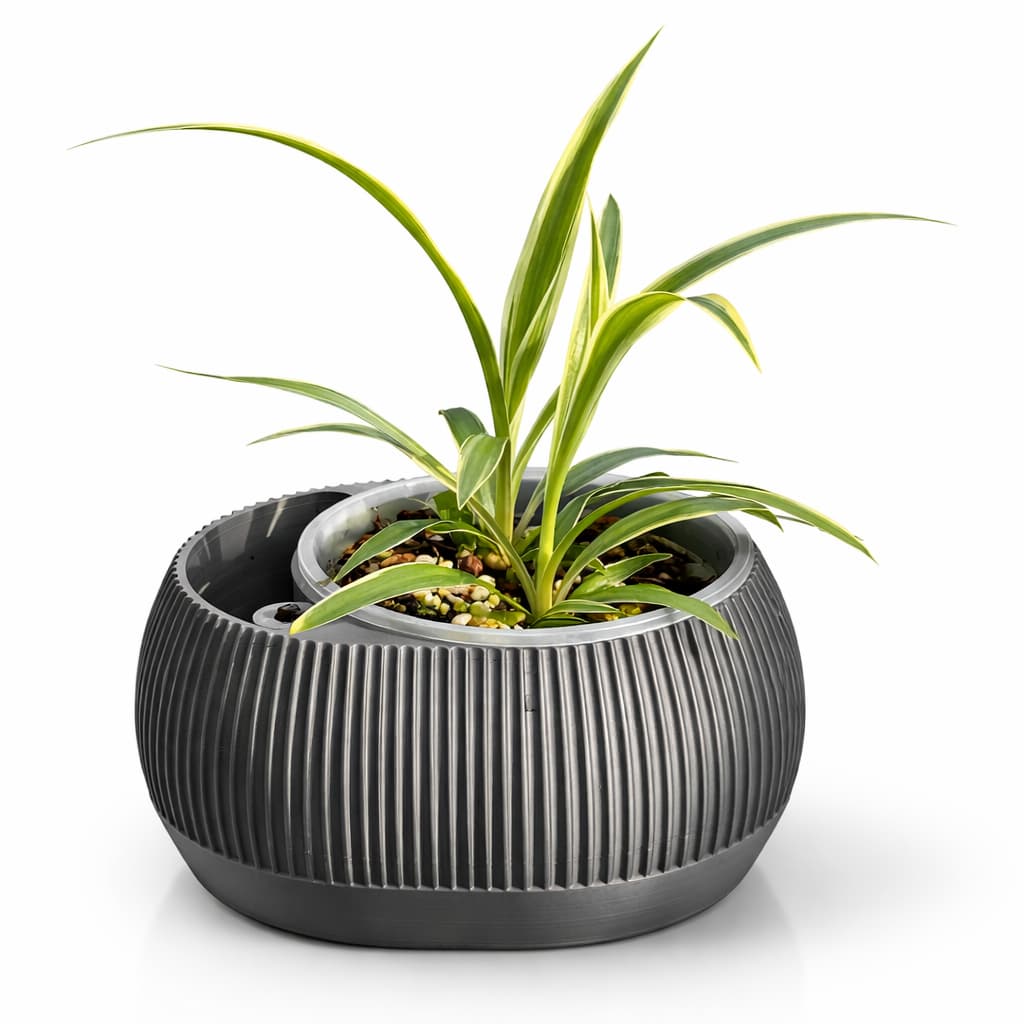 Vaso De Planta Autoirrigável Com Nível De Água Decoração Resiste Elegante