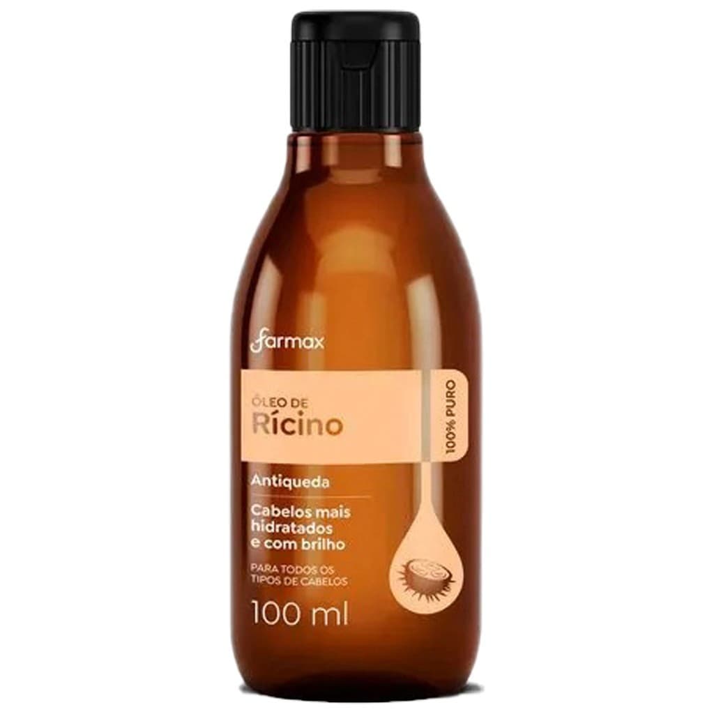 ÓLEO DE RÍCINO PURO FARMAX ÓLEO CAPILAR UNISEX 100ML