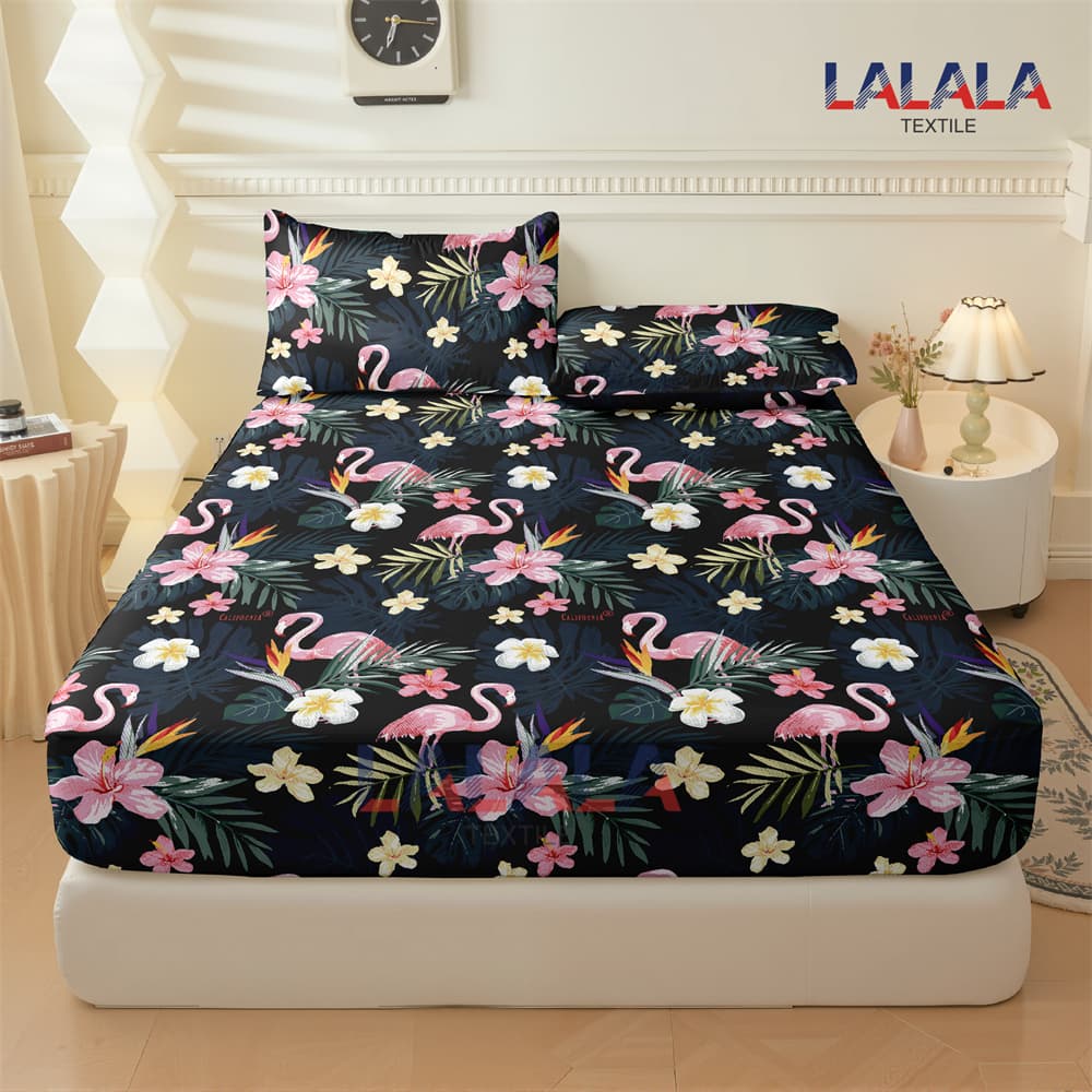 Kit Cama 3 Peças Estampa Flamengo Elegante | Macio, Respirável e Cor Resistente