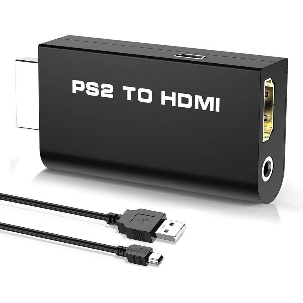 Adaptador Conversor Ps2 Áudio e Vídeo Av para HDMI cabo de interface multimídia HD Full Hd 1080p Tv Monitor