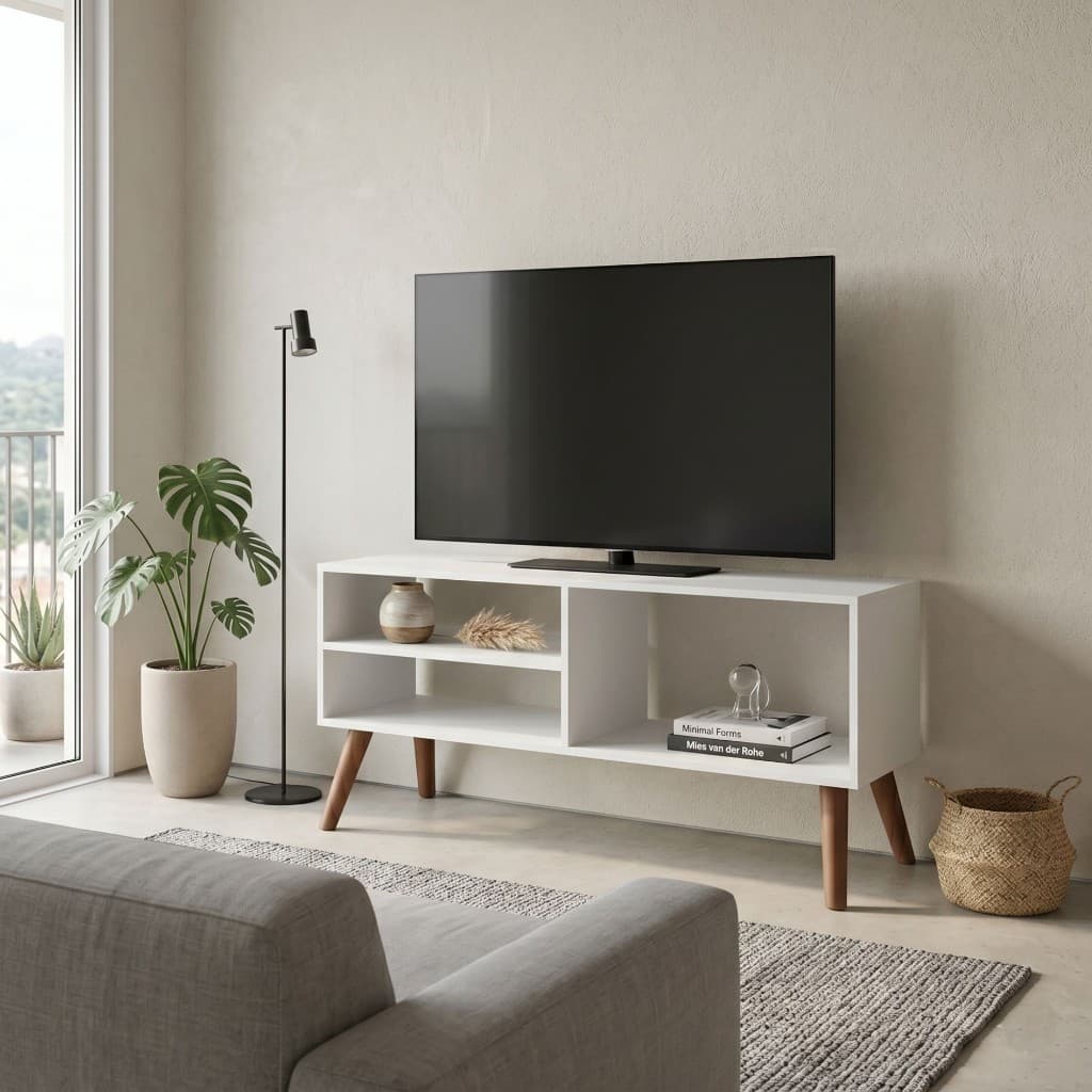 Rack para TV até 40 Polegadas 100% MDP Reforçado Com 2 Prateleiras