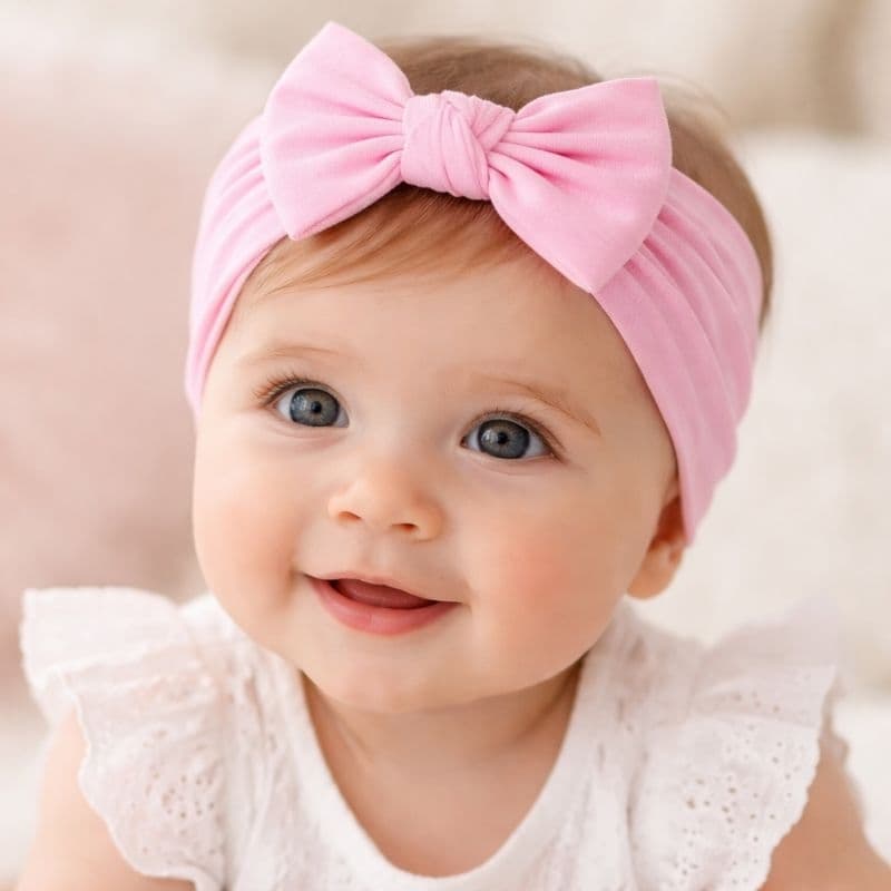 TURBANTE BABY CONFORTÁVEL| KIT COM 6 CORES | COMBO ENXOVAL BEBE MENINA