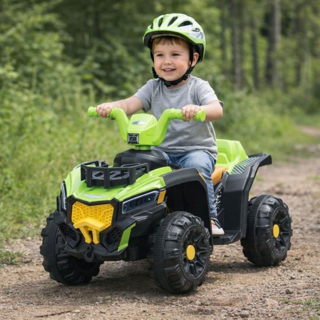 Quadriciclo Infantil Elétrico Recarregável Aventuras Eco Verde Diversão Garantida