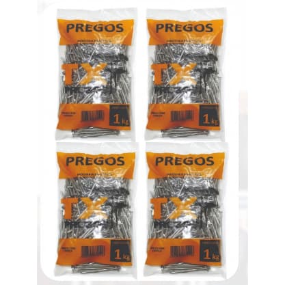 Kit Prego 19x39 com Cabeça Polido Antiferrugem alta resistência (escolha a quantidade)