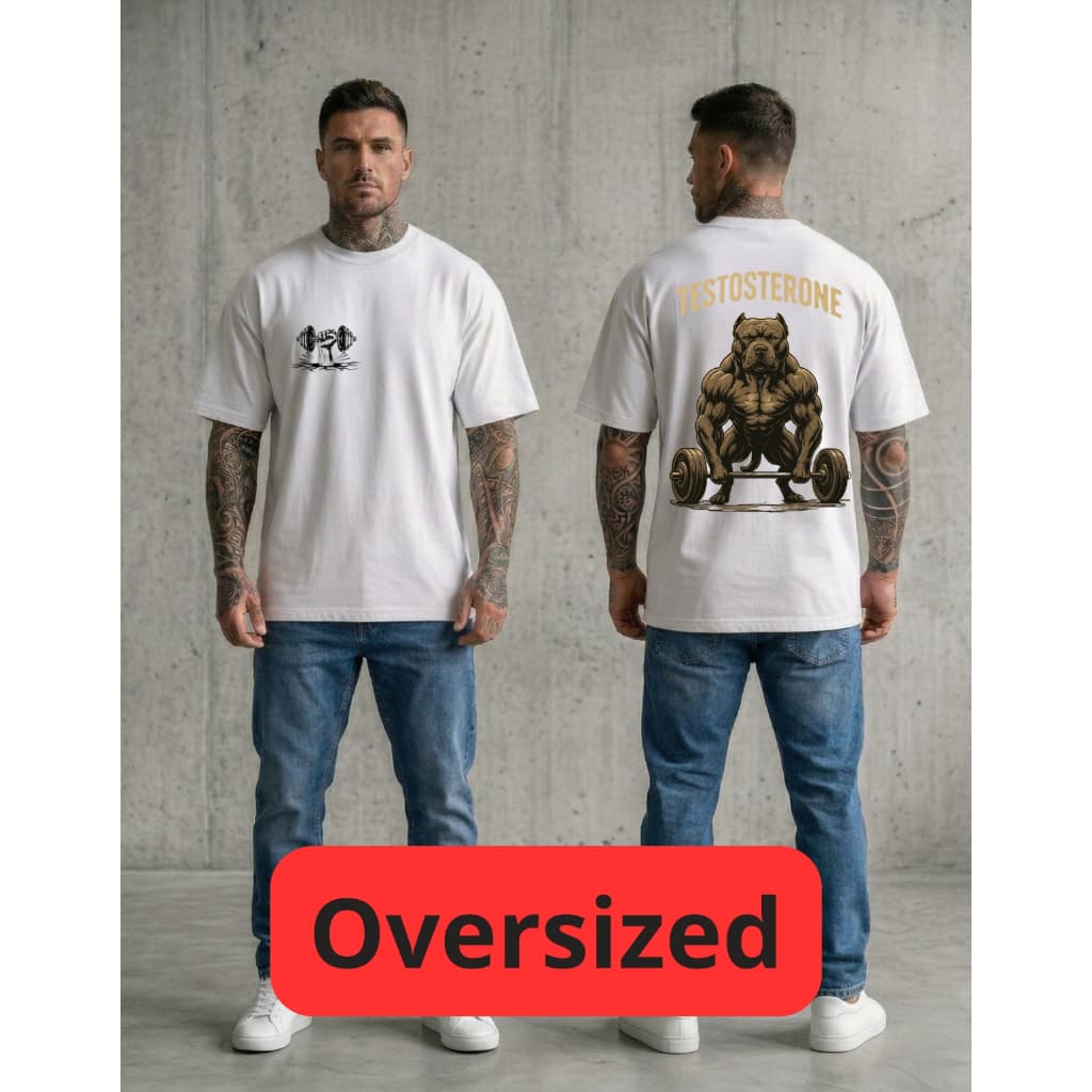CAMISETA OVERSIZED ACADEMIA TREINO PESADO MASCULINA UNISSEX FITNESS STREETWEAR HALTER