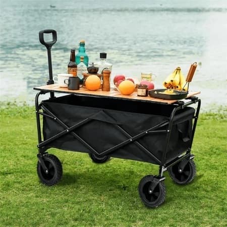 Carrinho Dobrável Multifuncional Articulado Portátil Praia Camping Dobrável