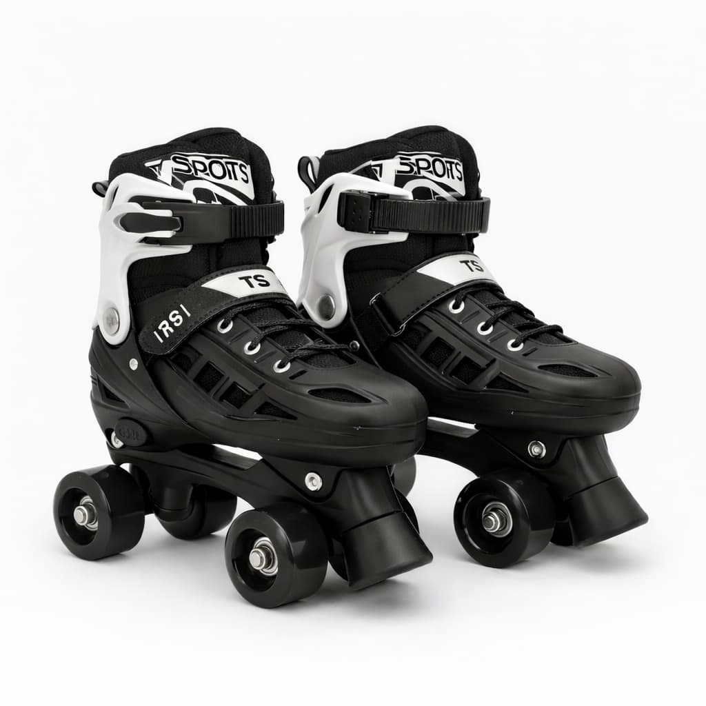 Patins Quad infantil, suporta até 60 kg, possui regulagem de tamanho do 28 ao 32, 33 ao 36 e 37 ao 40