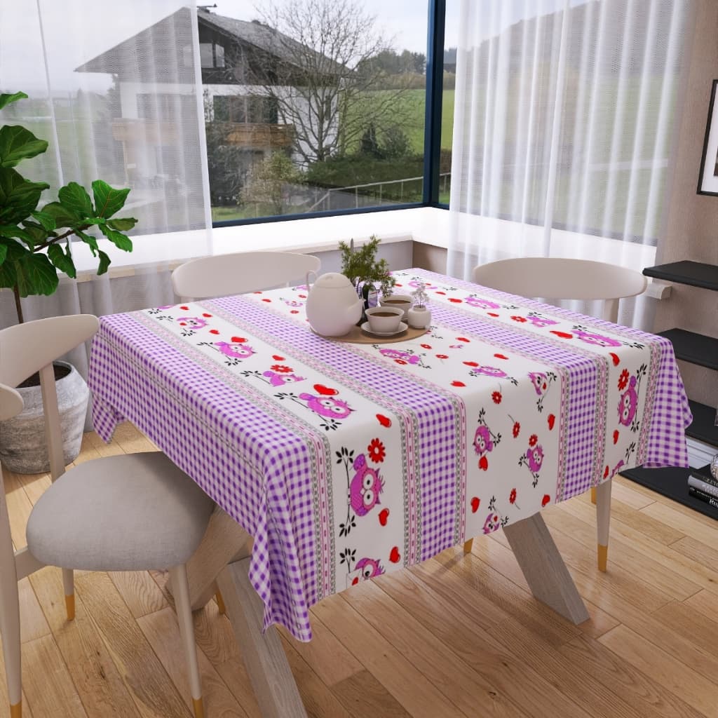 Toalha De Mesa 4 Lugares  1,45mx1,40m Oxford Luxo