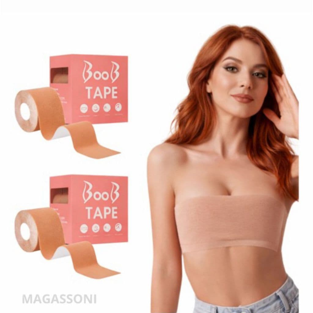 Sutiã Adesivo Levanta Peito Seio Fita Boob Up Invisível Pele Bege