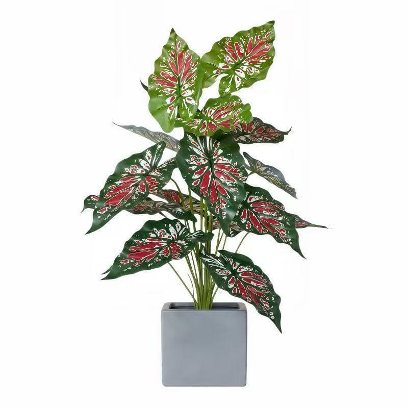 Planta artificial em miniatura, 70 cm, 18 folhas realistas, decoração para casa, sala de estar, escritório, sem vaso, pl