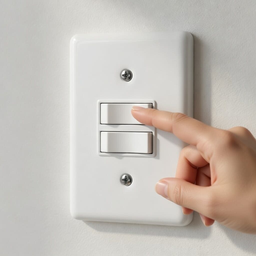 Interruptor Duplo 2 Teclas com Placa Branco Simples 10A Instalação Rápida Padrão